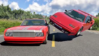 High Speed Traffic Car Crashes #286 - BeamNG Drive | CrashBoomPunk