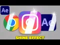 ICON SHINE Effect in After Effects Light Sweep Effect