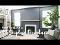 DIY Shiplap Fireplace Accent Wall
