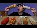 KOREAN CORN DOG HOT DOG CLASSIC DOG TWO HANDS DOG POTATO DOG SPICY DOG ASMR MUKBANG Eating Show