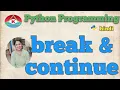 14 PYTHON PROGRAMMING - break continue pass Hindi