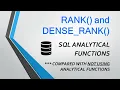 PARTITION BY RANK and DENSE - RANK