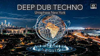 Deep Dub Techno Mix 2026 Unisphere New York Queens After Dark Cinematic 4K Visuals