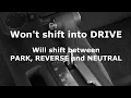 Nissan Frontier Xterra Pathfinder Won t Shift Into Drive DIY Fix Shifter Transmission