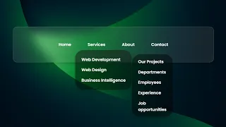 Create Multi-Level Dropdown Navbar with HTML CSS Step by Step Tutorial