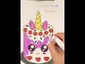 Unicorn Cake Color Page