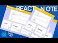 Build a Responsive Note App with React JS Material UI Full Tutorial