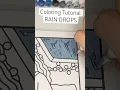 EASY coloring tutorial how to color rain with alcohol markers