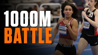 REPLAY Roisin Willis and Sophia Gorriaran BATTLE In 1 000m At 2022 VA Showcase