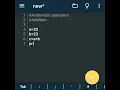 Arithmetic operators in python