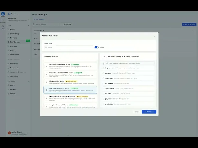 Thumbnail for Microsoft Planner MCP