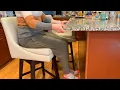 Favorite Features Assembly of these Comfy Swivel Chairs - CHITA Counter Height Swivel Barstool