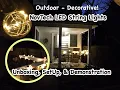 NovTech LED Outdoor String Lights FUN Unboxing SetUp and Demonstration