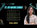 73 Set Matrix Zeroes O 1 Space Brute Better Optimal Leetcode