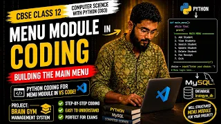 How to Create a Menu-Driven Program in Python CBSE Class 12 Python Project