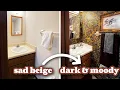 The tiniest room makeover I've ever done ✨ Renter-friendly powder room transformation