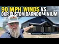 90 MPH Winds vs Our Custom Barndominium Texas Best Construction
