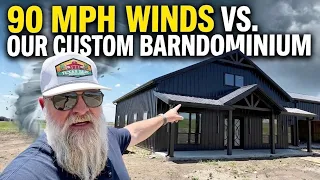 90 MPH Winds vs Our Custom Barndominium Texas Best Construction
