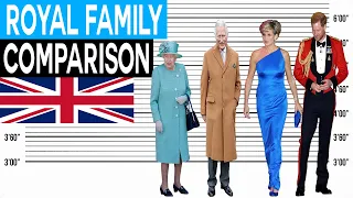 The British Royal Family Height Size Comparison Tallest Members