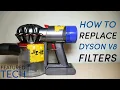 How to Replace Dyson V8 Vacuum Filters Dyson V8 Vacuum Filter Replacement Featured Tech 2021