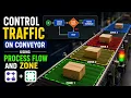Smart Conveyor Zone Control in FlexSim Process Flow Tutorial