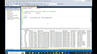 SQL Server Day 7 - Text Functions and User Defined Functions