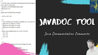 Javadoc Tool Java Documentation Comments