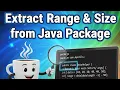 Lec08 Datatypes in Java How we can extract size and range of datatypefrom java package
