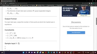 CodeChef Starters 31 Rated for Div 2 3 4 Economics Class Problem Code ECOCLASS