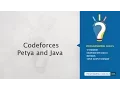 CodeForces - Petya and Java