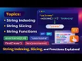 Python String Indexing Slicing Functions Explained in Hindi Full Beginner Tutorial