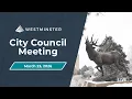 Westminster City Council Meeting March 23 2026