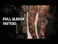 TIGER WOLF JUNGLE THEME TATTOO - FULL SLEEVE TATTOO