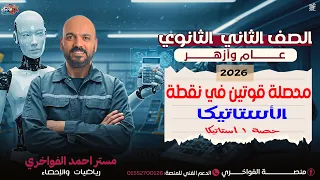 محصلة قوتين متلاقيتين في نقطة الدرس الاول استاتيكا 2ث 2026  محصلة قوتين متلاقيتين في نقطة الدرس الاول استاتيكا 2ث 2026