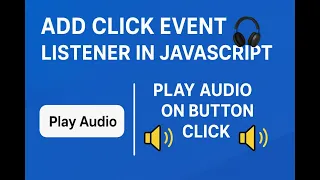 Add Click Event Listener in JavaScript Play on Button Click