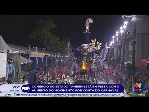 Comércio do estado também está em festa com o aumento do movimento por conta do Carnaval