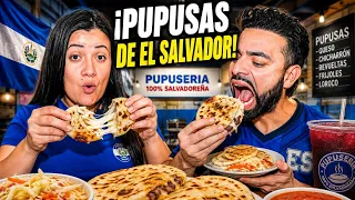 COMIENDO SOLO PUPUSAS DEL SALVADOR