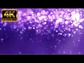 4K Purple Glitter Falling Background 30 Min Seamless Loop