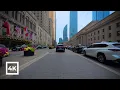 4K Downtown Toronto Drive Sunny Day Real Traffic Natural City Sounds