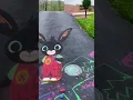 Lagu Drawing Bing and Flop in Chalk #Shorts | Bing Shorts