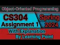 CS304 Assignment 1 Solution Spring 2024 CS304 assignment no 1 solution with explanation