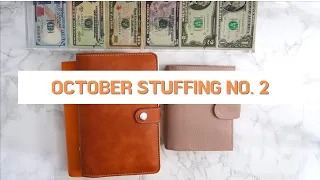 october paycheck #2 cash envelope STUFFING | full time income