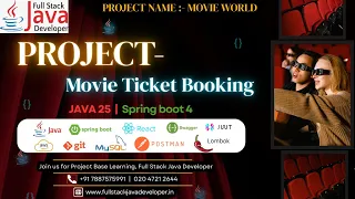 Movie Ticket Booking Razorpay Java 25 Spring Boot 4 React JS For Purchase 91 7887575991