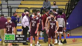 Boys HS Basketball Mt Abe vs U 2022
