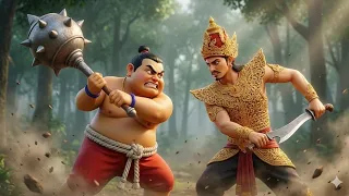 aniamsi wayang kulit bagong geger gedhen versus prabu baladewa