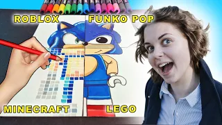 I Drew Sonic The Hedgehog in 4 EPIC styles, But The Wheel of Fortune Makes Everything More Fun!