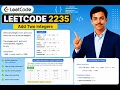 LeetCode 2235 Add Two Integers Simple Beginner-Friendly Solution