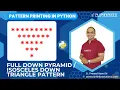 Pattern Printing in Python Session 21 Full Down Pyramid Pattern Isosceles Down Triangle Pattern