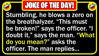 BEST JOKE OF THE DAY - A police officer waits outside a popular bar anticipating Funny Jokes