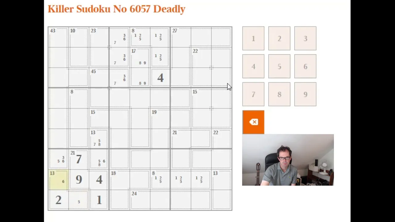 Killer Sudoku:  Dealing with large value cages